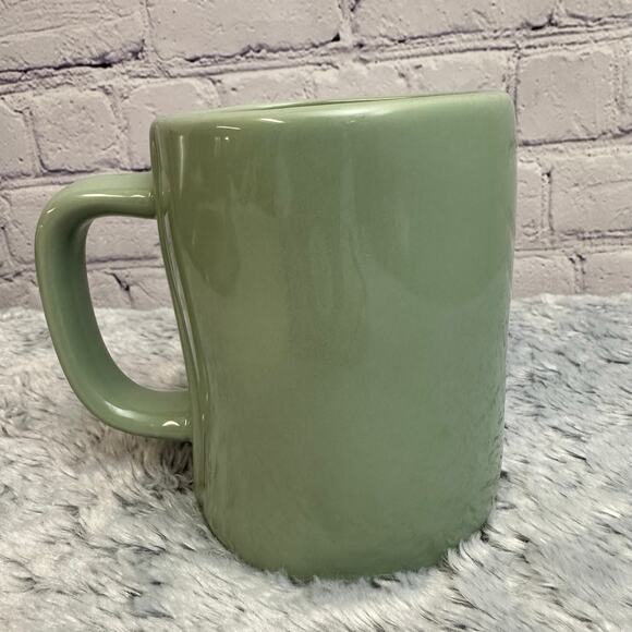 Rae Dunn Artisan Collection Chillin & Grillin Green Ceramic Coffee Cup Mug - Picture 2 of 5